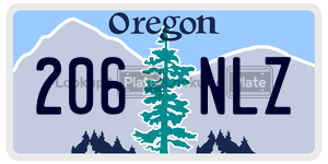 206NLZ  license plate in OR
