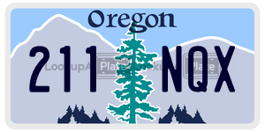 211NQX  license plate in OR