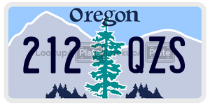 212QZS  license plate in OR
