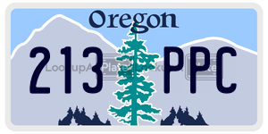 213PPC  license plate in OR