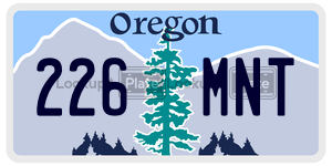 226MNT  license plate in OR