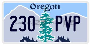 230PVP  license plate in OR