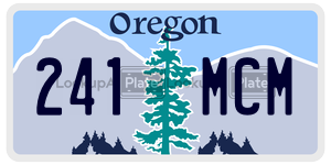 241MCM  license plate in OR