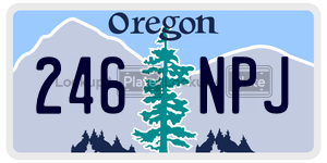 246NPJ  license plate in OR