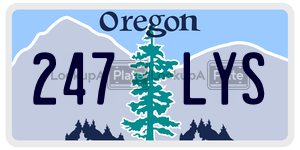 247LYS  license plate in OR