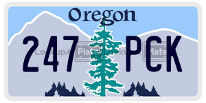 247PCK  license plate in OR