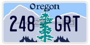 248GRT  license plate in OR