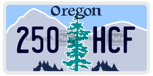 250HCF  license plate in OR