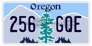 256GQE  license plate in OR