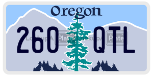 260QTL  license plate in OR