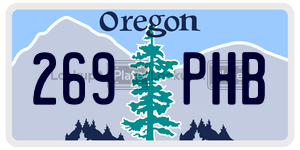 269PHB  license plate in OR