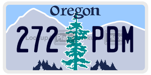 272PDM license plate in Oregon
