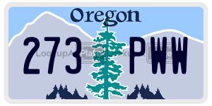 273PWW  license plate in OR