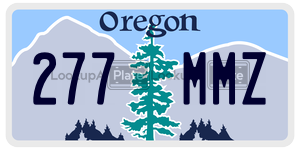 277MMZ license plate in Oregon