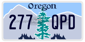 277QPD  license plate in OR