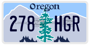 278HGR  license plate in OR