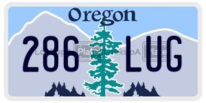 286LUG  license plate in OR