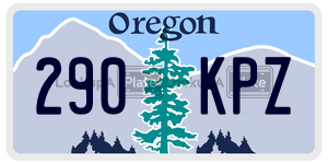 290KPZ  license plate in OR