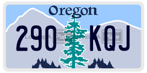 290KQJ  license plate in OR