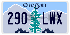 290LWX  license plate in OR