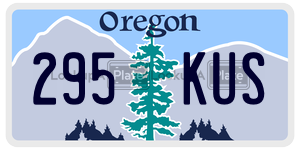 295KUS  license plate in OR