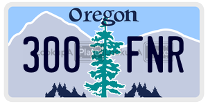 300FNR  license plate in OR