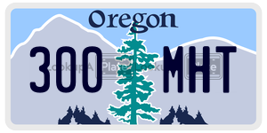 300MHT  license plate in OR