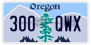 300QWX  license plate in OR