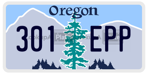 301EPP  license plate in OR