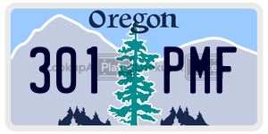 301PMF  license plate in OR