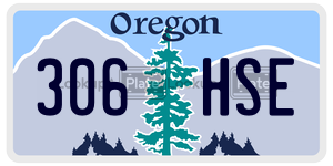 306HSE  license plate in OR