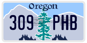 309PHB  license plate in OR