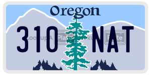 310NAT  license plate in OR