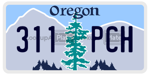 311PCH  license plate in OR