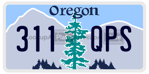 311QPS  license plate in OR