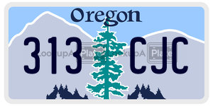 313CJC  license plate in OR