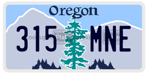 315MNE  license plate in OR