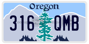 316QMB  license plate in OR