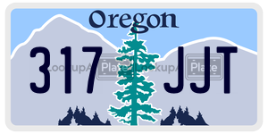 317JJT  license plate in OR