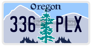 336PLX  license plate in OR