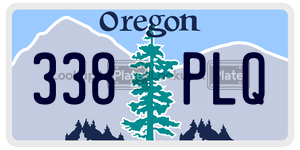 338PLQ  license plate in OR