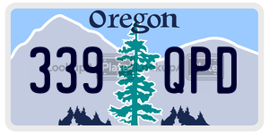 339QPD  license plate in OR