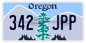 342JPP  license plate in OR