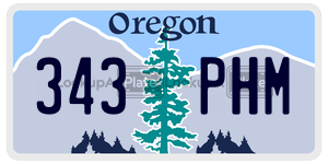343PHM  license plate in OR