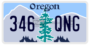 346QNG  license plate in OR