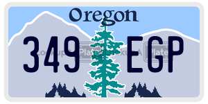 349EGP  license plate in OR