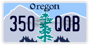 350QQB  license plate in OR