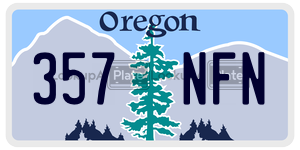 357NFN  license plate in OR