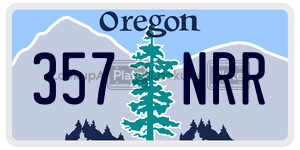 357NRR  license plate in OR