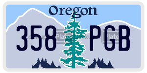 358PGB  license plate in OR